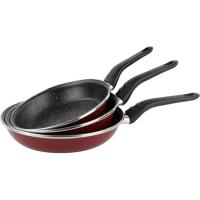 Sarten de acero esmaltado Praga MAGEFESA, set Ø18, 20 y 24 cm