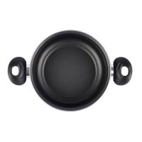 Olla Praga con tapa, acero esmaltado rojo, apta para todo tipo de cocinas MAGEFESA, Ø16 cm