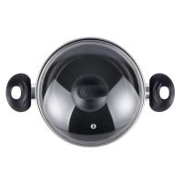 Olla Praga con tapa, acero esmaltado rojo, apta para todo tipo de cocinas MAGEFESA, Ø16 cm