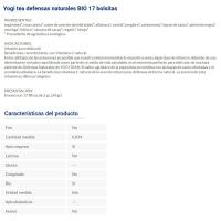 YOGI TEA e defentsa naturala tea, kutxa 34 g