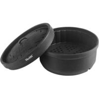 Vaporera, cestillo de vapor con tapa, silicona IBILI, 10x10x Ø18 cm