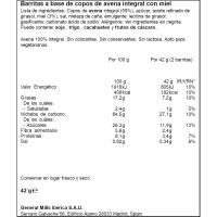 Barrita de avena y miel NATURAL VALLEY, 1 ud, 42 g
