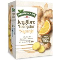 Infusión de jengibre y naranja HORNIMANS, caja 15 sobres