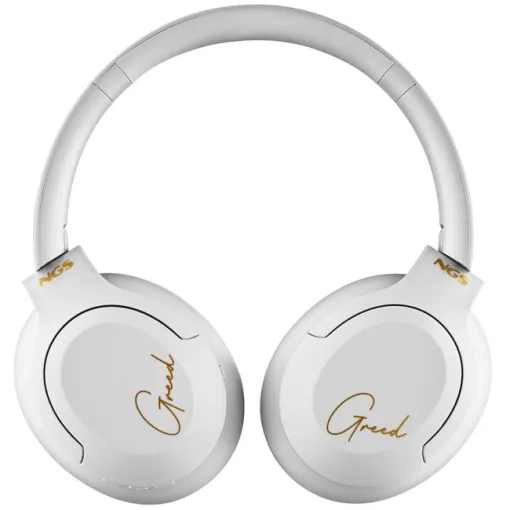 Auriculares de diadema BT Artica Greed, blanco, NGS