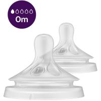 Tetina T1 flujo recién nacido 0M AVENT N. RESPONSE, pack 2 uds