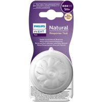 Tetina T3 flujo médio 1M+ AVENT NATURAL RESPONSE, pack 2 uds