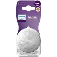 TetinaT4 flujo rápido 3M+ AVENT NATURAL RESPONSE, pack 2 uds