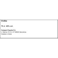 Vodka SKY, botella 70 cl