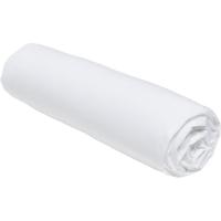 Sabana bajera Blanca, 100% algodón, Percal New EROSKI, talla 105