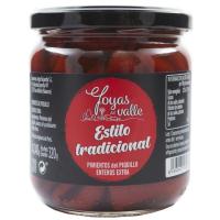 Pimiento piquillo tradicional JOYAS DEL VALLE, frasco 320 g