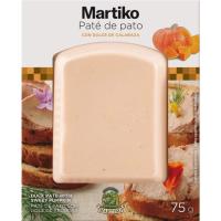 MATIKO ahate patea, kuiezko gozoarekin, blister 75 g