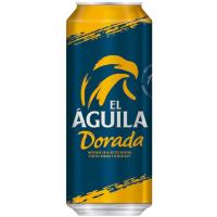 Cerveza dorada EL AGUILA,  lata 50 cl