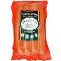 Salchicha Frankfurt picante WESTFALIA, sobre 270 g