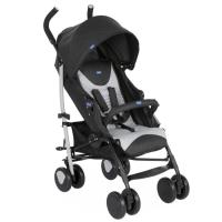 Silla paseo Echo color negro/gris CHICCO Incluye burbuja, barra de seguridad, arnés, capota y cesta. Plegado tipo paraguas, respaldo totalmente reclinable y reposapiés ajustable, apta para niños de hasta 22 kg y cesta con  carga máxima de 3kg