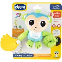 Monito sonajero mordedor de peluche para carro, edad rec 3-24 meses CHICCO