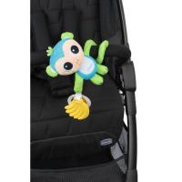 Monito sonajero mordedor de peluche para carro, edad rec 3-24 meses CHICCO