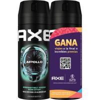 Desodorante masculino apollo AXE, pack 2x150 ml