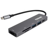 Adaptador Hub USB Tipo C a 6 Puertos en 1, Central Station PROLINX