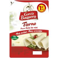 Queso tierno GARCÍA BAQUERO, lonchas, bandeja 90 g