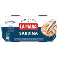 Crema para untar de sardina LA PIARA, pack 2x75 g Crema para untar de sardina LA PIARA, pack 2x75 g