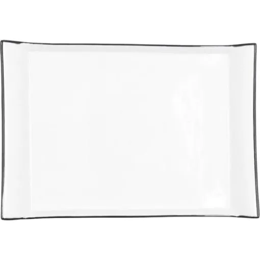 QUID Gastro Black azpil laua, zeramika zuria, 26x18 cm QUID Gastro Black azpil laua, zeramika zuria, 26x18 cm