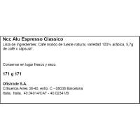 Café Espresso Classico compatible Nespresso LAVAZZA, caja 30 uds