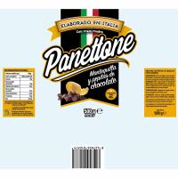 Panettone de mantequilla y pepitas de cacao EUGOBA, 1 ud, 500 g