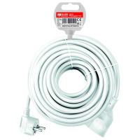 SILVER ELECTRONICS Schuko kable luzatzailea, mahuka zuria, 16 A, IP20, 10 m