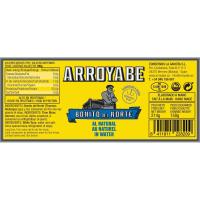 Bonito del Norte al natural ARROYABE, frasco 150 g