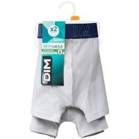 Bóxer infantil algodón orgánico, gris talla 12 DIM, pack 2 uds
