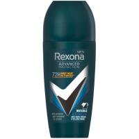 Desodorante 72H invisible ice advance REXONA MEN, roll on 50 ml
