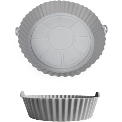 Molde redondo de silicona para freidora de aire QUTTIN, Ø18-20 cm