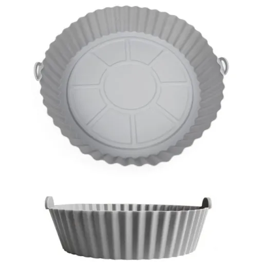 Molde redondo de silicona para freidora de aire QUTTIN, Ø20-22 cm