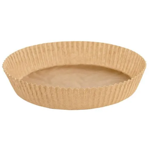 Molde de papel para freidora de aire redondo, Ø16-20x4,5 cm ALGON, pack 20 uds