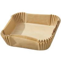 Molde de papel para freidora de aire cuadrado, Ø16-20x4,5 cm ALGON, pack 20 uds