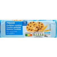 Cookies de chocolate sin azúcar añadido EROSKI, paquete 135 g