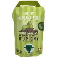 Zumo exprimido de manzana y pera D'UPIGNY, bolsa 1,5 litros