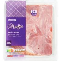 Lacón extra ahumado natural EROSKI MAESTRO, bandeja 150 g Lacón extra ahumado natural EROSKI MAESTRO, bandeja 150 g
