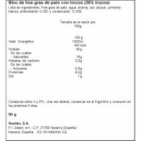 Bloc de foie de pato con trozos MARTIKO, blister 90 g
