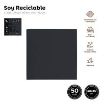 Servilleta de papel negra, doble capa, 40x40 cm MAXI, pack 50 uds