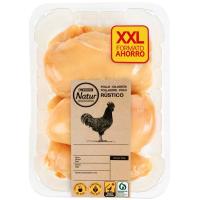 Pechugas enteras pollo XXL EROSKI NATUR, bandeja aprox. 1 kg