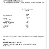 Mermelada de frambuesa HELIOS, frasco 340 g