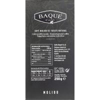 Café molido extra intenso BAQUÉ, caja 250 g