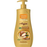 Loción corporal de argán NATURAL HONEY, dosificador 600 ml