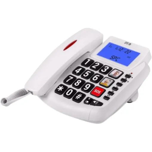 Teléfono sobremesa blanco, 3296 SPC