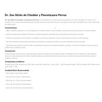 Stick cheddar&bacón snack para perro DR.ZOO, bolsa 50 g