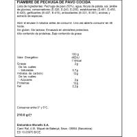 Pechuga de pavo extrajugosa MONELLS, lonchas finas, sobre 210 g