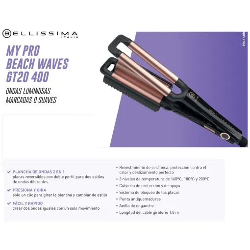 Moldeador My Pro Beach Waves  GT20 BELLISIMA