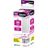Bombilla Led E14 vela 5W luz neutra (4000k) CEGASA, caja 1 ud