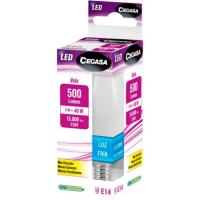 Bombilla Led E14 vela 5W luz fría (6500k) CEGASA, caja 1 ud